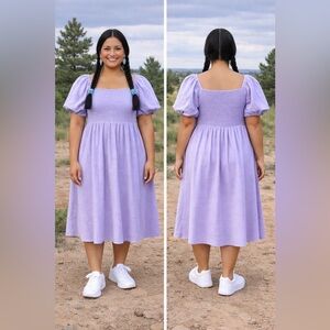 Old Navy Lavender Midi Dress size small NWT